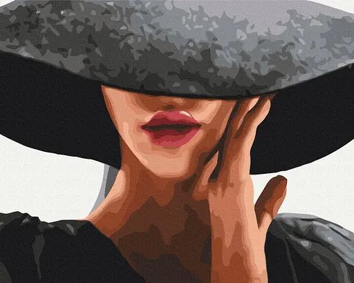 Картина за номерами на підрамнику Brushme Дама з секретом