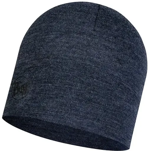 Шапка Buff Midweight Merino Wool Hat Dark Blue Melange (1033-BU 118007.779.10.00)