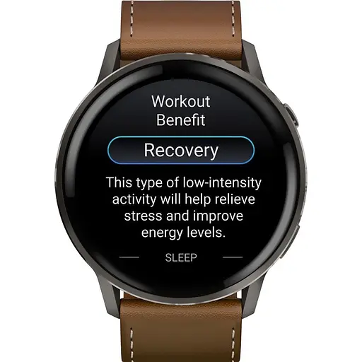 Смарт-годинник Garmin Venu 4 45 мм Slate with Brown Leather Band (010-03014-03) [153838] - фото 4