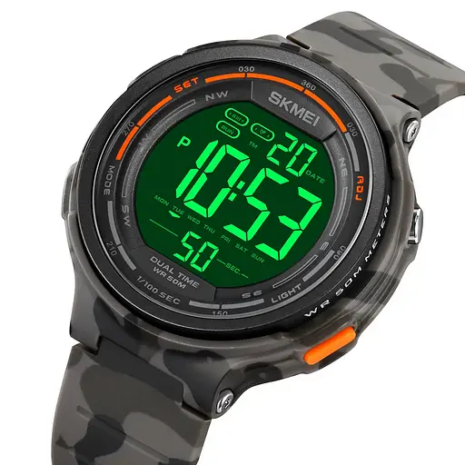 Чоловічий наручний годинник Skmei 1841 Сірий камуфляж - фото 4