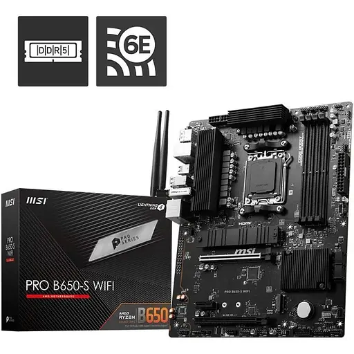 Материнская плата MSI PRO B650-S WIFI (911-7E26-003) [139982] - фото 4