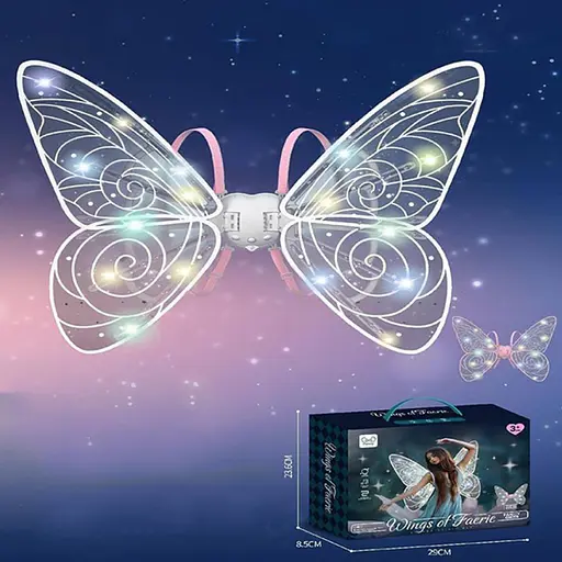 Карнавальные крылья "Бабочка" 840, 64-65 см, подвижные, 2 режима, музыка и свет - фото 3