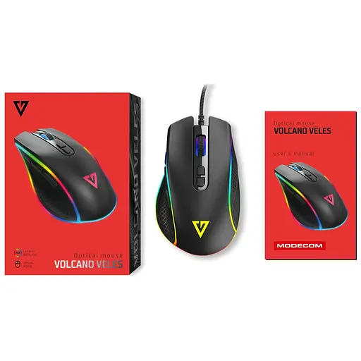 Мишка Modecom Veles Volcano RGB USB Black (M-MC-VELES-100) - фото 10