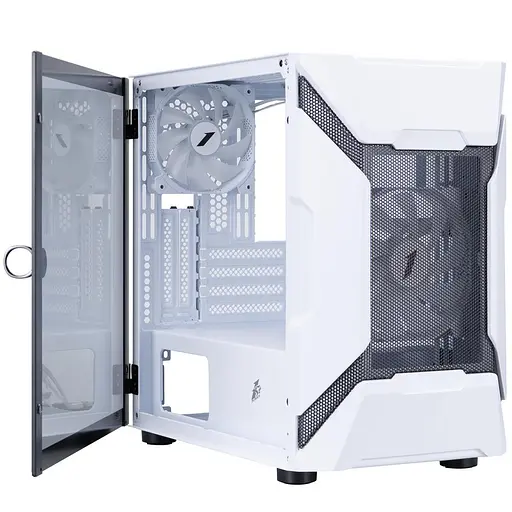 Корпус 1stPlayer D3-A-WH-1F7-14-W-1F7-W White без БЖ - фото 4