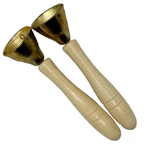 Детская развивающая музыкальная игрушка "Звоночки" Bambi RZV108, 2 штуки 12.5 см - фото 1