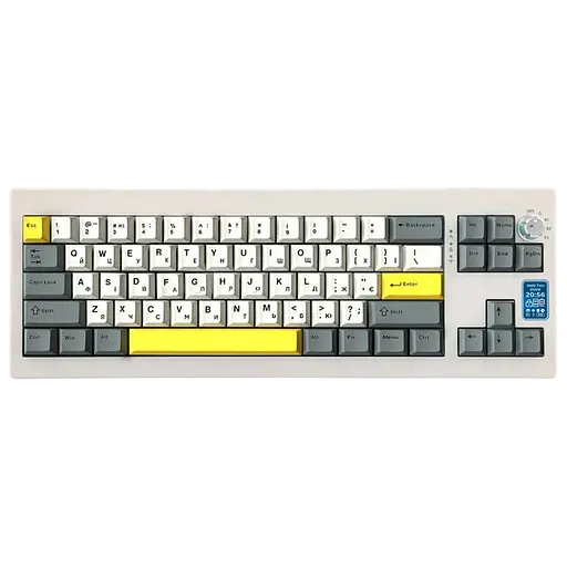 Клавіатура бездротова Epomaker Shadow-X Mulan Switch UA RGB White (SHX-W-M)