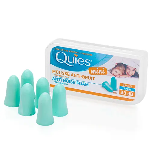 Пінні беруші для дітей Quies Mini 3 пари SNR 33 дБ (1111-02) - фото 3