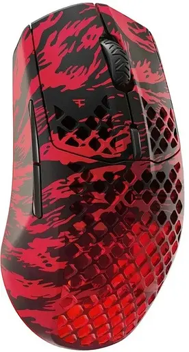 Миша бездротова ігрова SteelSeries Aerox 3 Wireless Faze Clan Edition (62605) 18000dpi чорно червона - фото 3