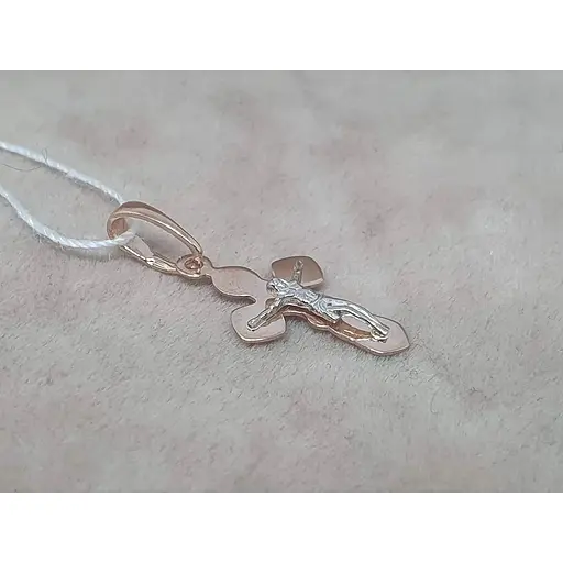 Золотий хрестик Tango. Розп'яття Христа. 230150 - фото 2