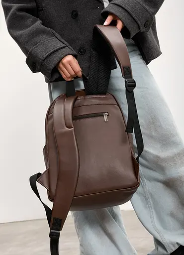 Жіночий рюкзак Sambag Talary шоколадний 35 х 25 х 12 см (35312020) - фото 5