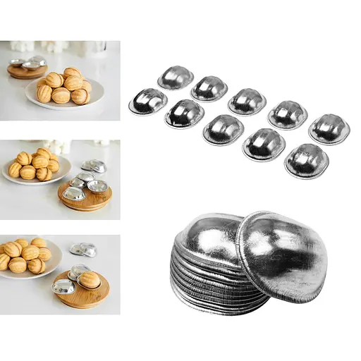 Металеві формочки порційні для випікання печива горішки, Master Class Сірий 83129 - фото 1