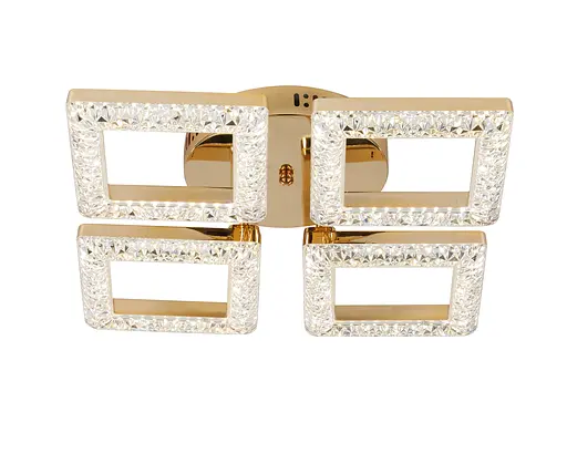 Люстра светодиодная акриловая Sirius 2726/4 GD 40W*2