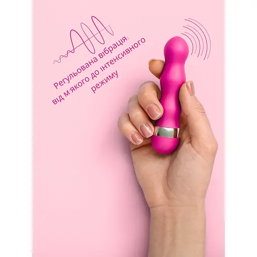 Міні-вібратор Passion кліторальний із анатомічною формою малиновий (4821002029600) - фото 3