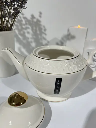 Чайник Interos Снежная Королева фарфоровый заварочный 850 мл белый 405313-А - фото 2