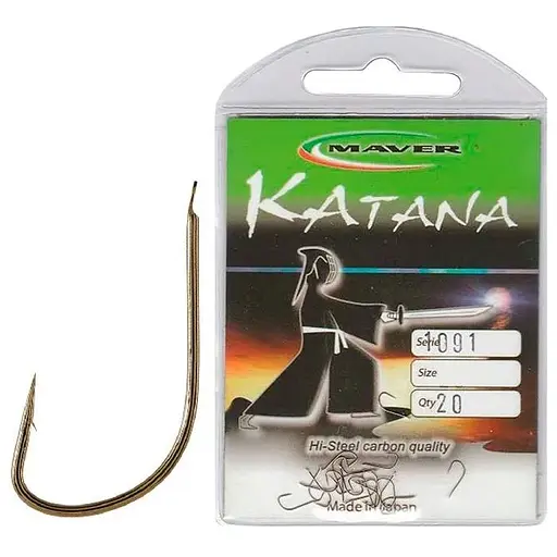 Крючок Maver Amo Katana 1091A №08, 20 шт. Major Craft (1013-1300.32.02)