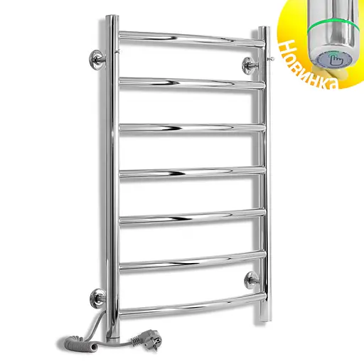 Электрический полотенцесушитель Laris Классик П7 450x700 Э сенсор S3 левый 73207725, Хром, Левое, Электронный - фото 2