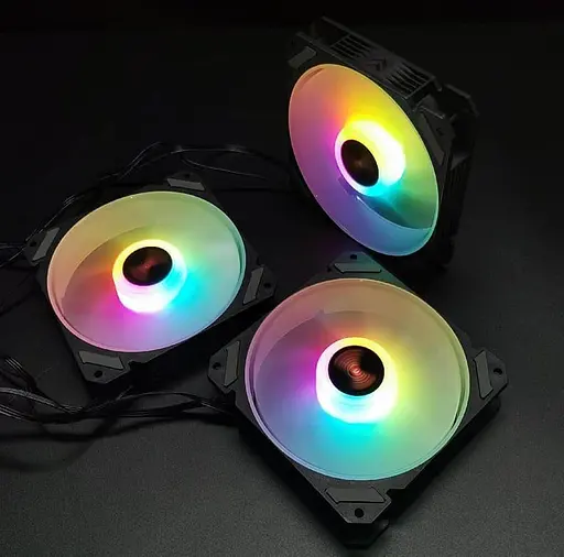 Вентилятор Coolmoon 120мм CM-JOY-ARGB Forward (CM-JOY-ARGB-F) Black - фото 5