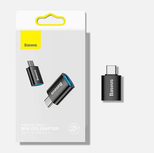 Адаптер Baseus Ingenuity Series Mini OTG Adaptor Type-C to USB-A 3.1 ZJJQ000003 синий - фото 3