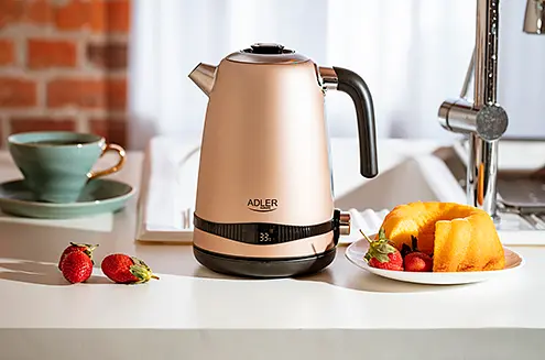 Электрочайник Adler AD 1295 стальной 1,7 л с ЖК-дисплеем и контролем температуры - фото 2