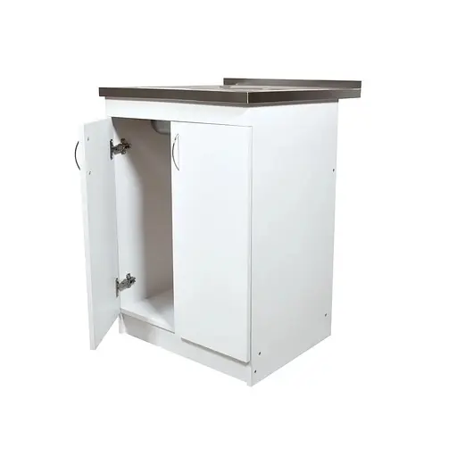 Кухонна тумба з накладною мийкою в комплекті ЛДСП 60х50х83 см Біла ( 52867-0113) - фото 2