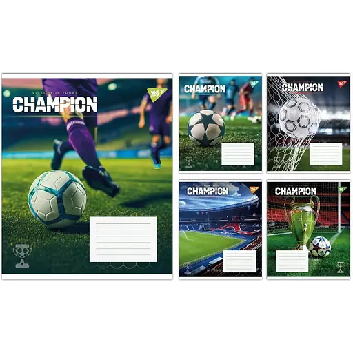 Тетрадь ученическая "Champion" Yes 767818 12 листов 1 шт. в ассортименте - фото 1