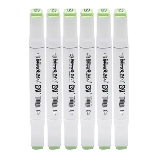 Скетч-маркер двусторонний Bavi №174, на спиртовой основе, 10 шт.