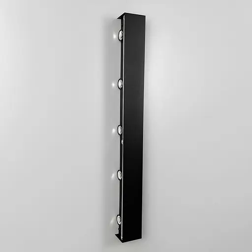 Бра Line F із ефектним світлом у чорному корпусі 60х6 см Арт. WB51/610 BK  - фото 5