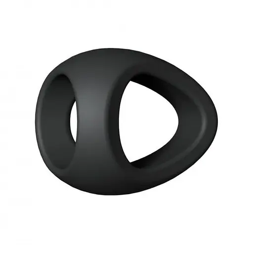 Ерекційне кільце Love To Love Flux Ring подвійне Black Onyx - фото 2