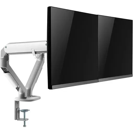 Кронштейн настільний для монітора 17-32" OfficePro MA422S, сріблястий, для двох екранів, VESA 100x100 мм/75x75 мм, регулювання - фото 1