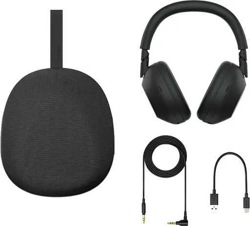 Sony Наушники Over-ear WH-1000XM6 BT 5.3 ANC Hi-Res AAC LDAC LC3 Wireless Mic Черный - фото 2