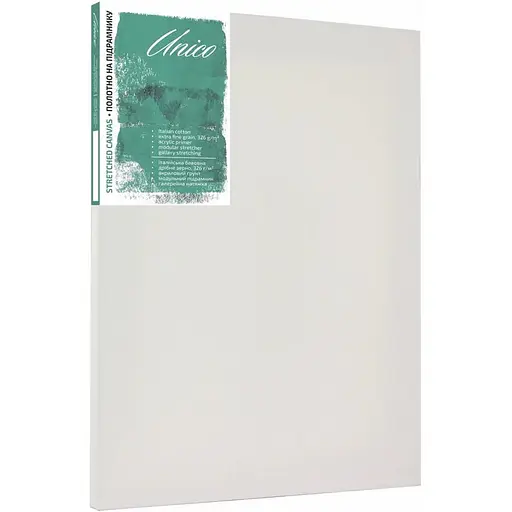 Полотно на підрамник Unico Unico у дрібне зерно бавовна акриловий грунт