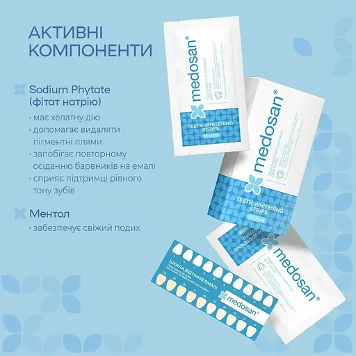 Отбеливающие полоски для зубов Medosan 5D White 7 применений - фото 8