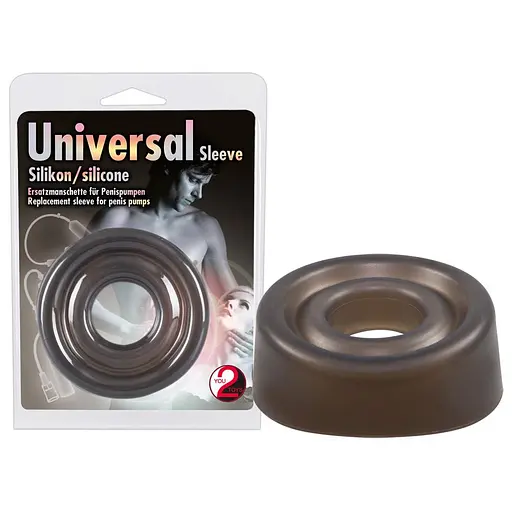 Насадка на помпу для пениса You2Toys Universal Silicon Sleeve 8 см черный - фото 3