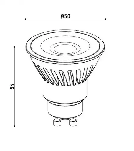 Лампа LED GU10 9W 3000К 900Lm Kloodi KDGU10-9WSMD 3K 60D - фото 5