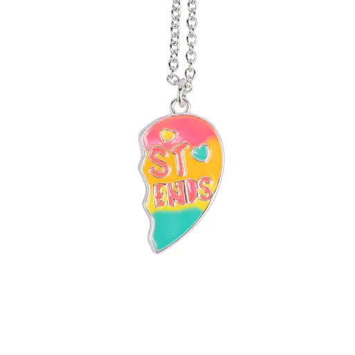 Набор бусы Цветные половинки 2шт - фото 3