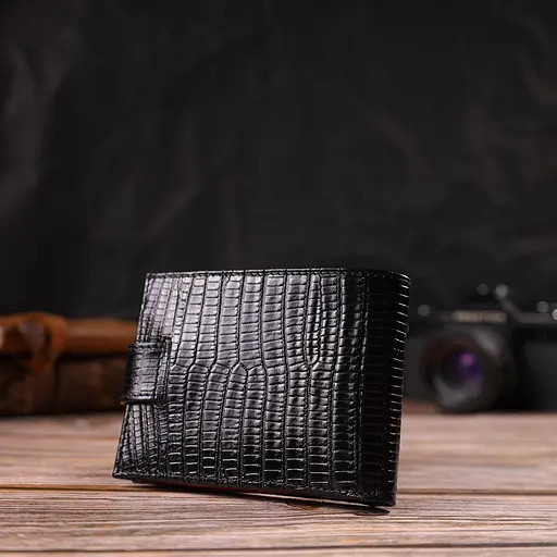 Мужской кожаный кошелек Canpellini 11х8.3х1 см acs0025705 - фото 7