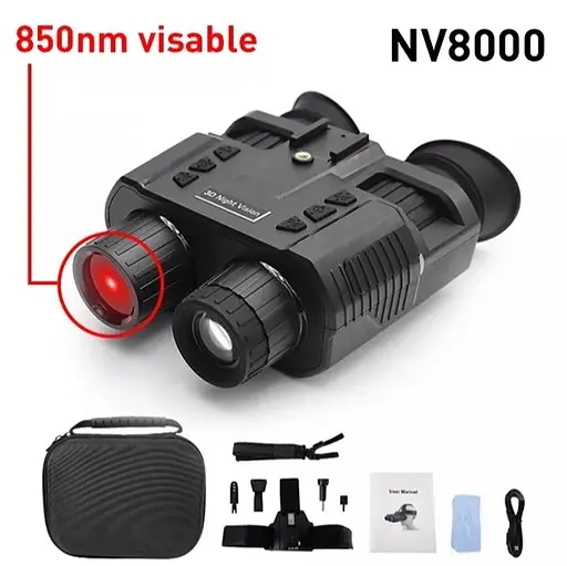 Бинокль (прибор) ночного видения NV8000 с креплением на голову + карта памяти на 64Гб - фото 5