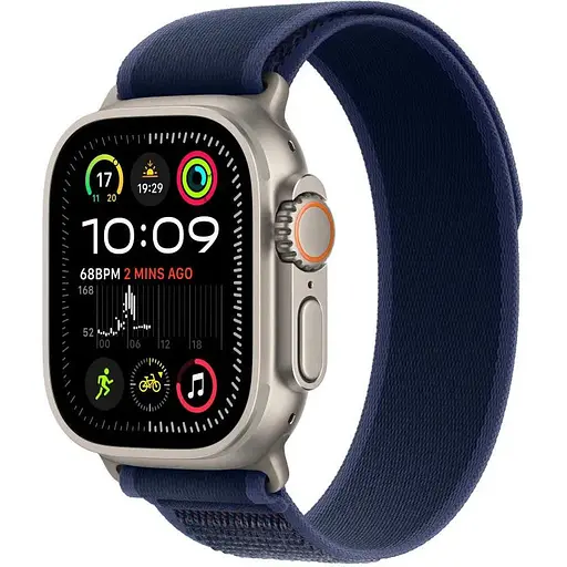 Смарт-часы Apple Watch Ultra 2 GPS+Cellular 49mm Natural Titan. Case w. Blue Trail Loop - M/L MX4L3 - фото 1