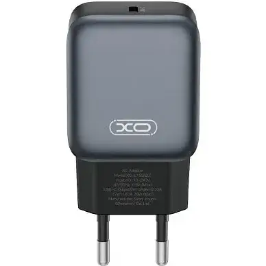 Мережевий зарядний пристрій XO L153(EU)PD20W 1USB-C fast charger Чорний - фото 1