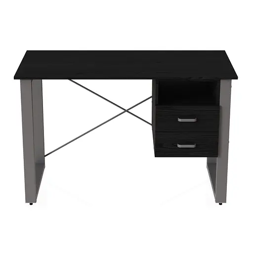 Письмовий стіл із ящиками Ferrum-decor Оскар 750x1400x600 метал Сірий ДСП Сосна Кембра 16 мм (FRD-103250)