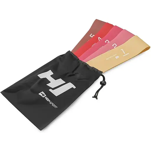 Набор резинок для фитнеса Hop-Sport 600x50мм HS-L650RLR Красный - фото 10