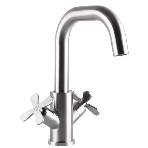 Смеситель для умывальника Globus Lux Dukat-8 SD8-101S 000024974 Нержавеющая сталь - фото 1