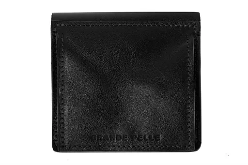 Чоловічий шкіряний гаманець Grande Pelle 10х10х2 см acs0029297 - фото 4