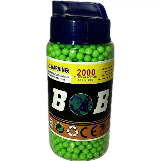 Пневматичні кулі BOB 8081: 2000 шт. у дисплеї Зелений