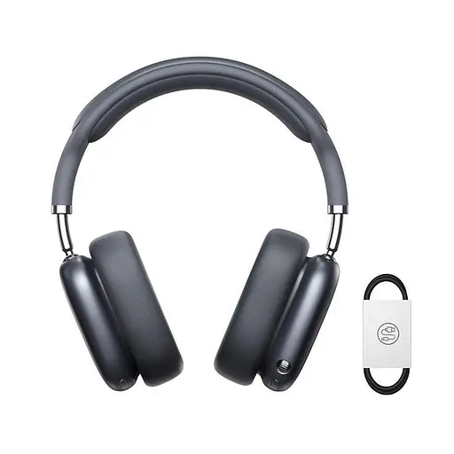 Бездротові навушники Baseus Bowie H2 Noise-Cancelling Wireless Headphone, ANC, ENC, BT5.2, 300mAh, 30h, (NGTW260013) grey - фото 6