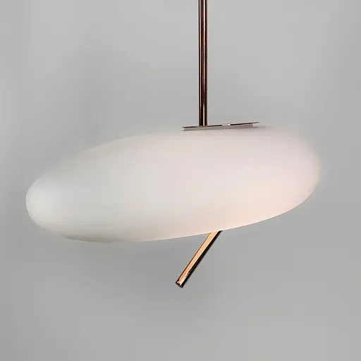 Стильный подвесной овальный светильник 40х20 см | Line F | Арт. MJ190-400 - фото 3