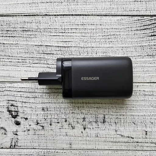 Зарядний пристрій адаптер блок Essager Shining 65 W GaN Travelling Charger (ECTAC-MYB01-Z) - фото 2