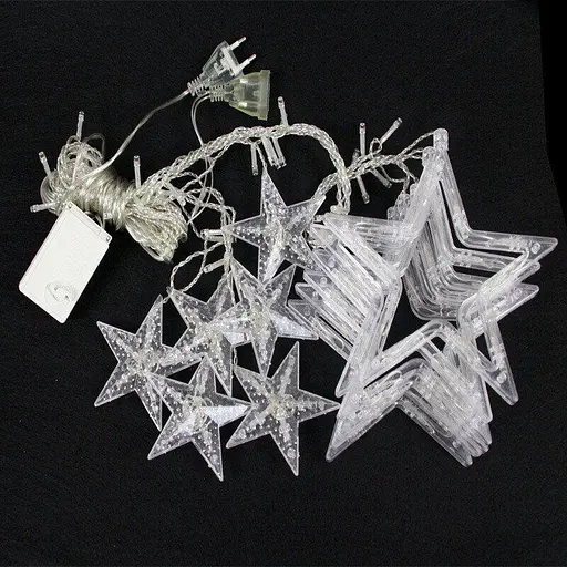 Новорічна світлодіодна гірлянда шторка дощ "Зорепад" YS-84005 138 LED 2.5 метра (рожевий), Yu Xin 82812 - фото 3