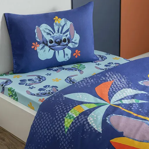 Подростковый комплект Disney Stitch Aloha Ранфорс / простыня на резинке Tac pbe0051156 - фото 3