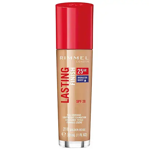 Тональная основа Rimmel Lasting Finish 25h тон 210 (Golden Beige) 30 мл - фото 1